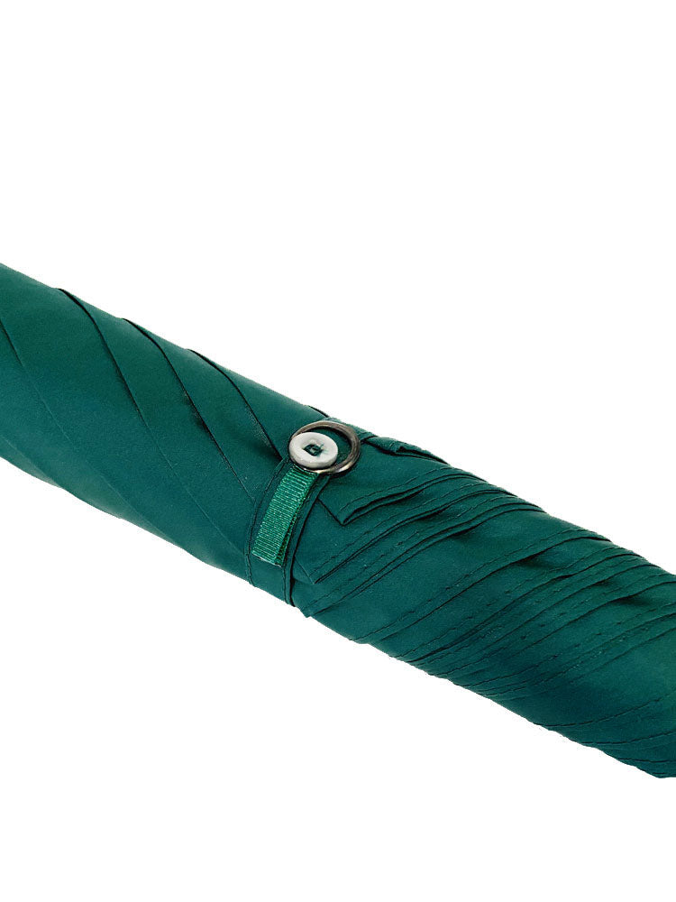 The Cotton® Polished Maple Handle Umbrella- Racing Green - ScentiMelti Home Fragrance, Beauty & Gifts UK