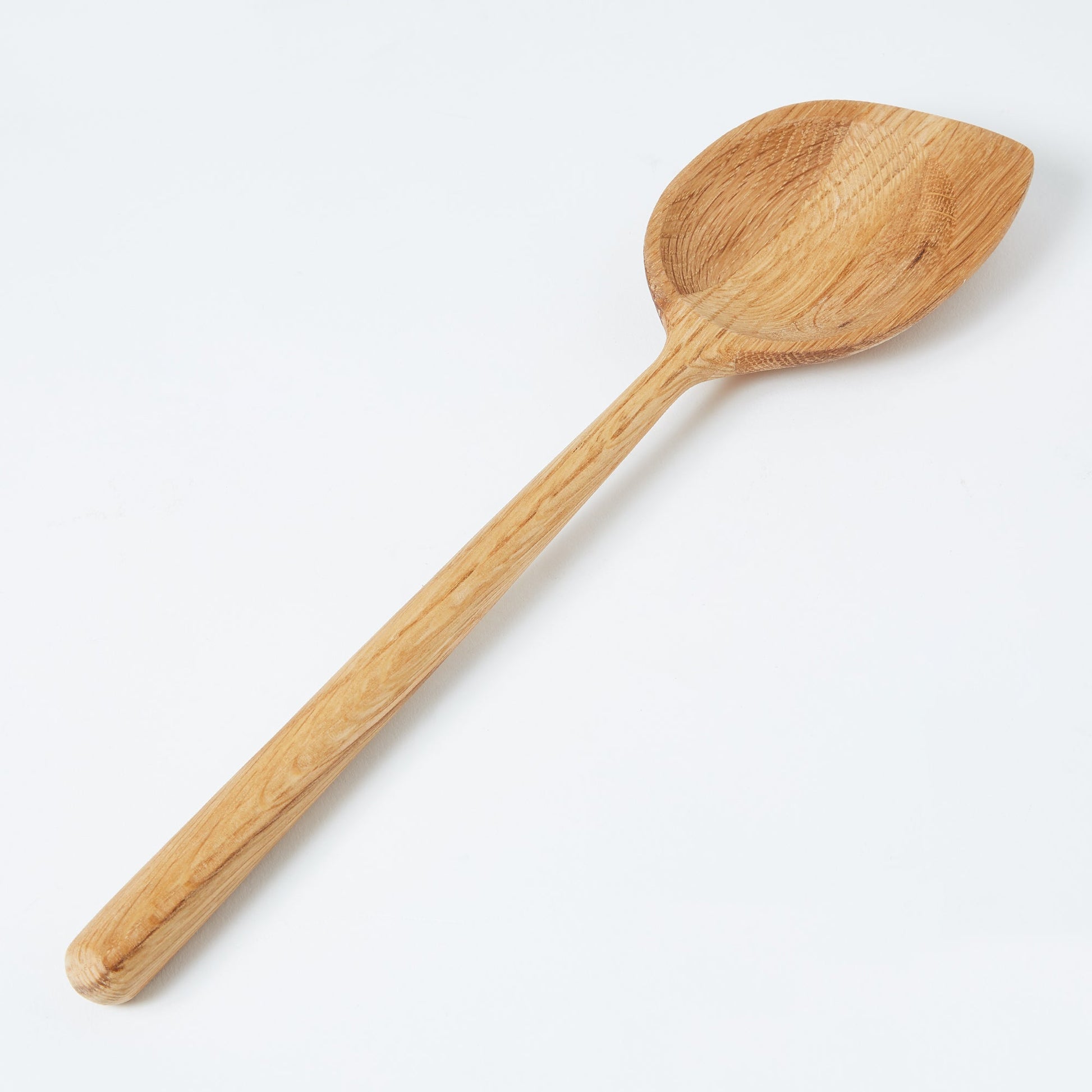 Oak Angled Spoon - ScentiMelti Home Fragrance, Beauty & Gifts UK