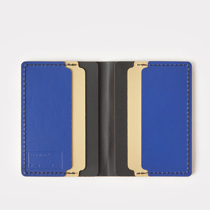 Cuero Double Card Holder Black, Sand & Blue - ScentiMelti Home Fragrance, Beauty & Gifts UK