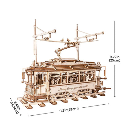 Rokr Classic City Tram 3D Wooden Puzzle LK801 Building Toys Jigsaw For Xmas Gift - ScentiMelti Home Fragrance, Beauty & Gifts UK