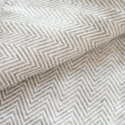 100% Cashmere Blanket | Silver Grey Chevron | XL 125cm x 250cm - ScentiMelti Home Fragrance, Beauty & Gifts UK