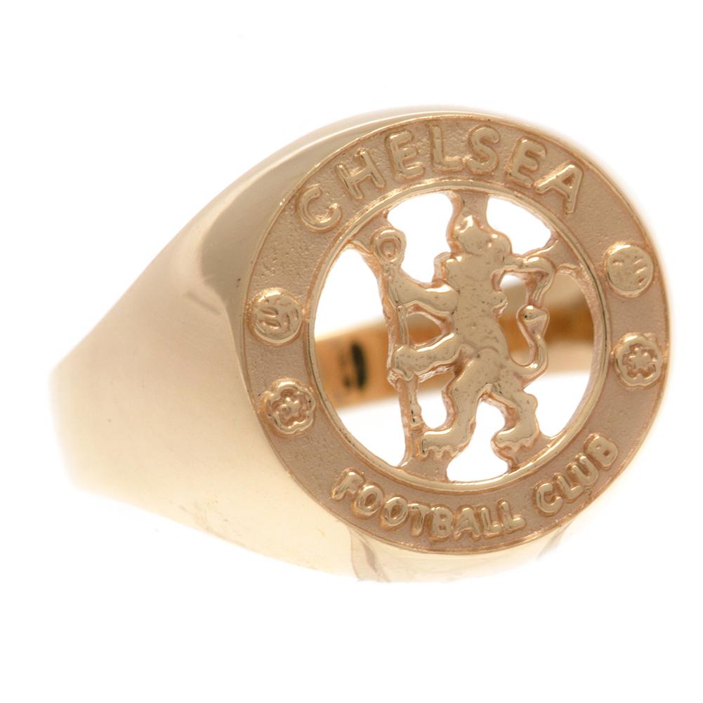 Chelsea FC 9ct Gold Crest Ring Large - ScentiMelti Home Fragrance, Beauty & Gifts UK