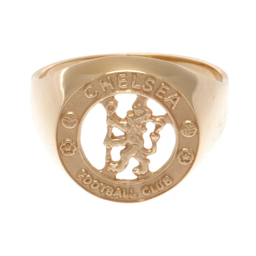 Chelsea FC 9ct Gold Crest Ring Large - ScentiMelti Home Fragrance, Beauty & Gifts UK