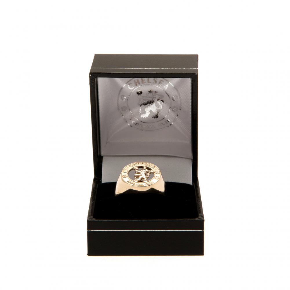 Chelsea FC 9ct Gold Crest Ring Large - ScentiMelti Home Fragrance, Beauty & Gifts UK