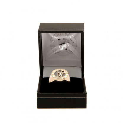 Chelsea FC 9ct Gold Crest Ring Large - ScentiMelti Home Fragrance, Beauty & Gifts UK