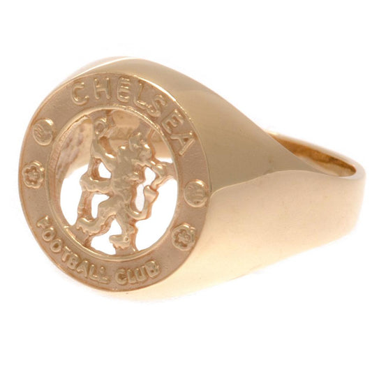 Chelsea FC 9ct Gold Crest Ring Large - ScentiMelti Home Fragrance, Beauty & Gifts UK