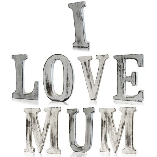 Shabby Chic Letters - I LOVE MUM (8) - ScentiMelti  Shabby Chic Letters - I LOVE MUM (8)