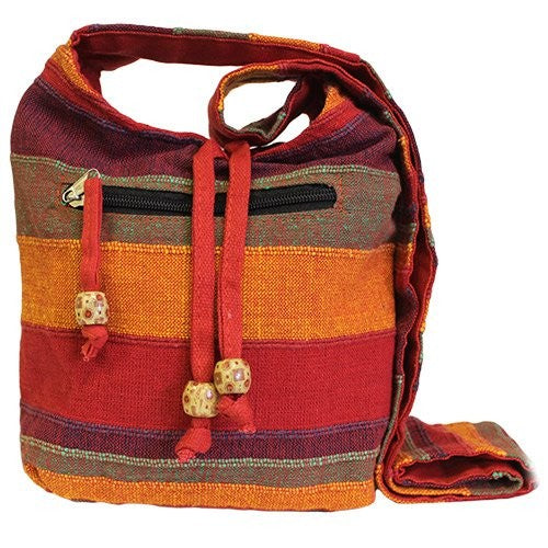 Nepal Sling Bag - Sunset Reds - ScentiMelti  Nepal Sling Bag - Sunset Reds