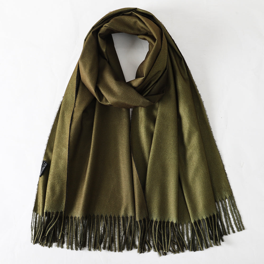 Black and Green Pashmina Shawl - ScentiMelti Home Fragrance, Beauty & Gifts UK