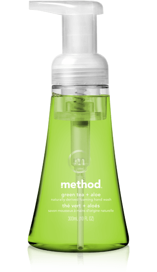 Method Green Tea and Aloe Vera Naturally Derived Foaming Hand Wash (300 ml) - ScentiMelti Home Fragrance, Beauty & Gifts UK