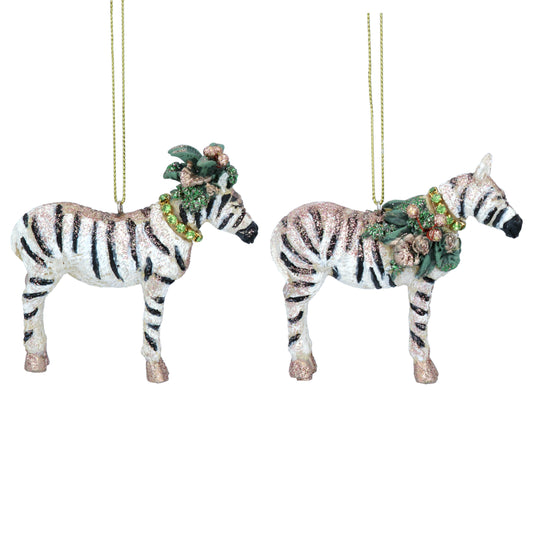 Tropical Zebra Christmas Decoration www.ellajames.co.uk ScentiMelti Wax Melts