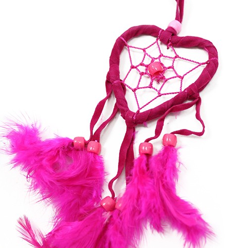 Bali Dreamcatchers - Small Heart - Turq/Pink/Purp - ScentiMelti  Bali Dreamcatchers - Small Heart - Turq/Pink/Purp