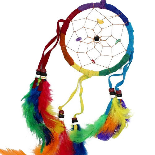 Bali Dreamcatchers - Medium Round - Rainbow - ScentiMelti  Bali Dreamcatchers - Medium Round - Rainbow