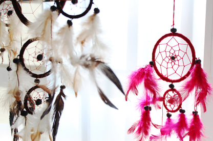 Bali Dreamcatchers - Medium Round - Rainbow - ScentiMelti  Bali Dreamcatchers - Medium Round - Rainbow