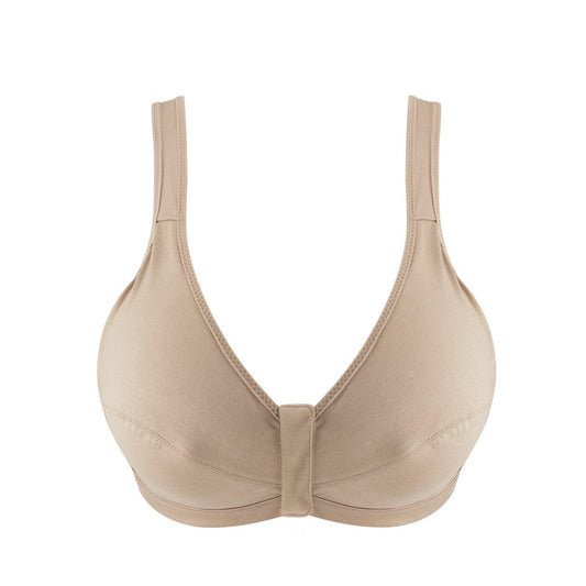 Shell - Full Cup Front Closure Silk & Organic Cotton Wireless Bra