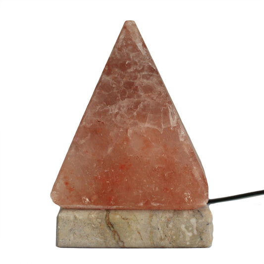 Quality USB Pyramid Salt Lamp - 9 cm (single) - ScentiMelti  Quality USB Pyramid Salt Lamp - 9 cm (single)