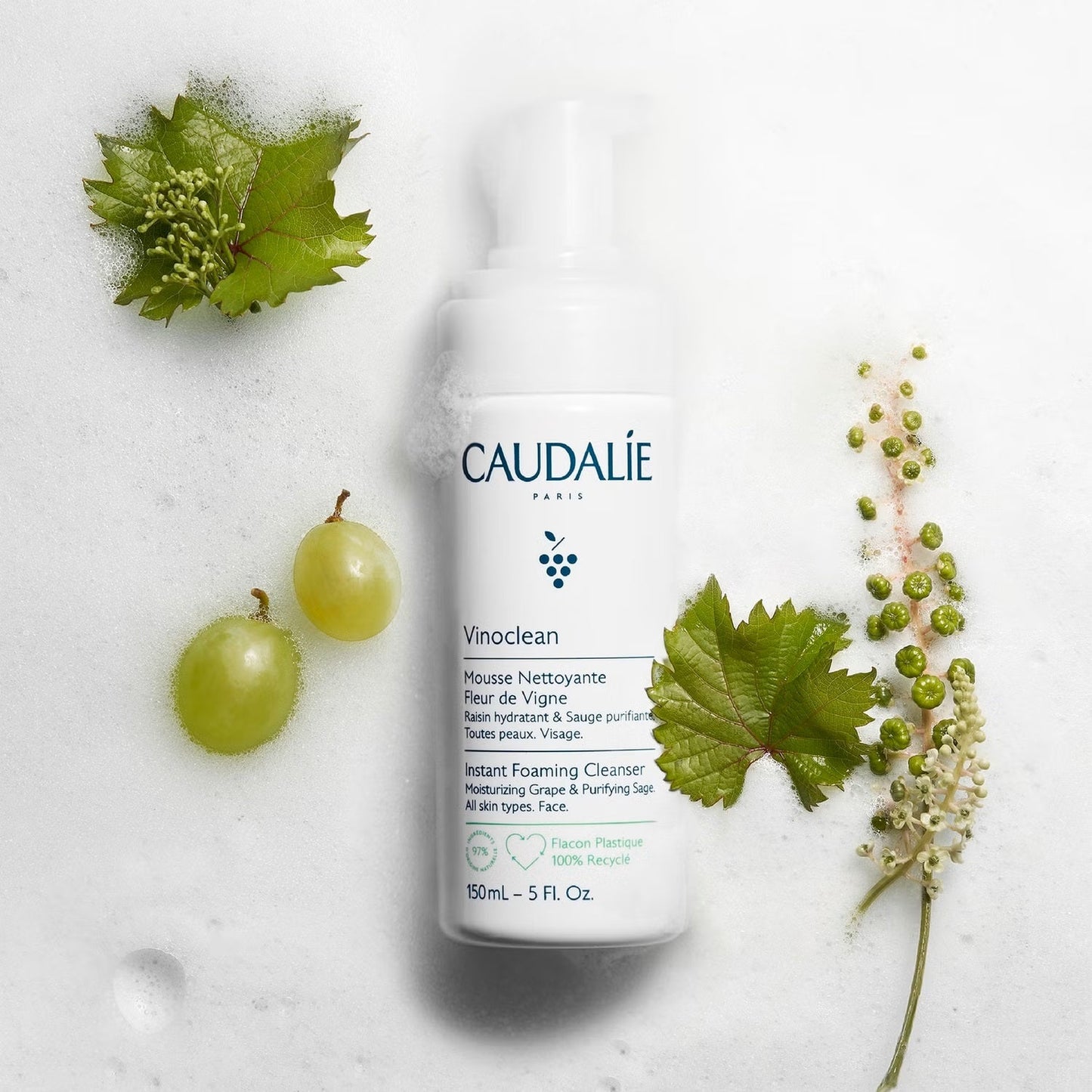 Caudalie Vinoclean Instant Foaming Cleanser Duo (Worth £30.00) - ScentiMelti  Caudalie Vinoclean Instant Foaming Cleanser Duo (Worth £30.00)