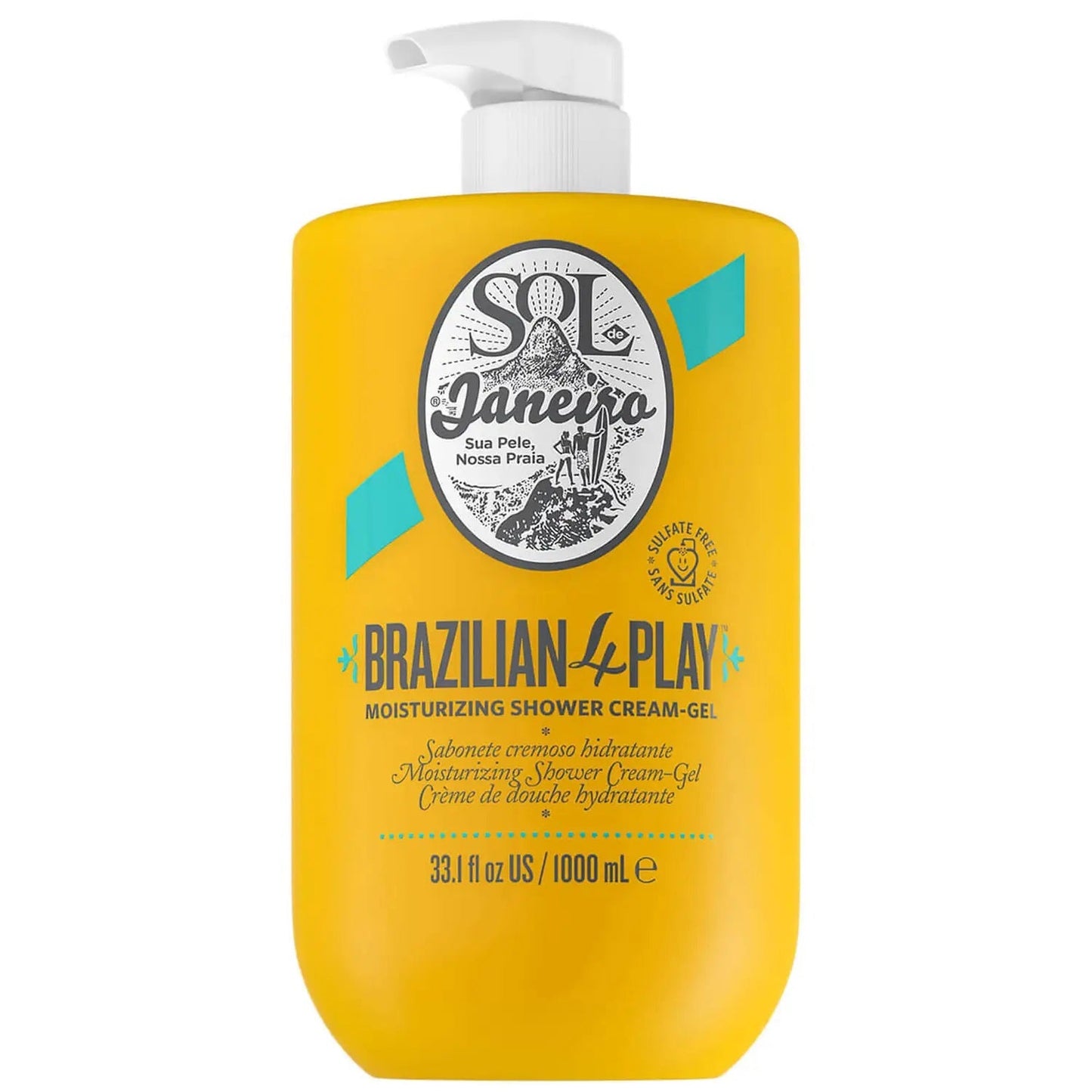 Sol de Janeiro Brazilian 4 Play Moisturizing Shower Cream-Gel 1000ml - ScentiMelti Home Fragrance, Beauty & Gifts UK