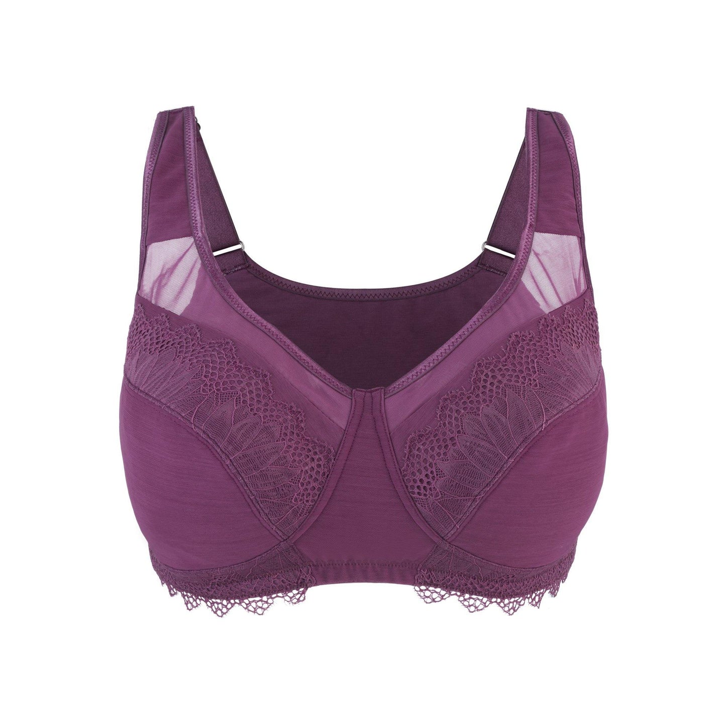 Claret Silk Back Support Cotton Sports Bra (Multiple colors available)