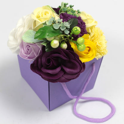 Soap Flower Bouquet - Purple Flower Garden - ScentiMelti  Soap Flower Bouquet - Purple Flower Garden