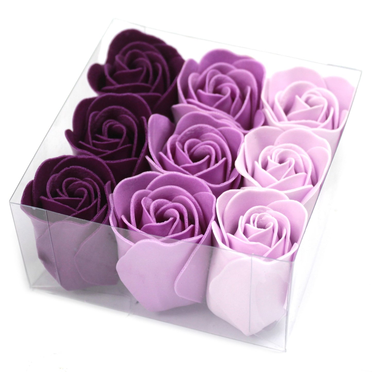 Set of 9 Soap Flower - Lavender Roses - ScentiMelti  Set of 9 Soap Flower - Lavender Roses