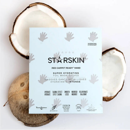 STARSKIN Red Carpet Ready Hand Super Hydrating Foil Mask Gloves - ScentiMelti Home Fragrance, Beauty & Gifts UK