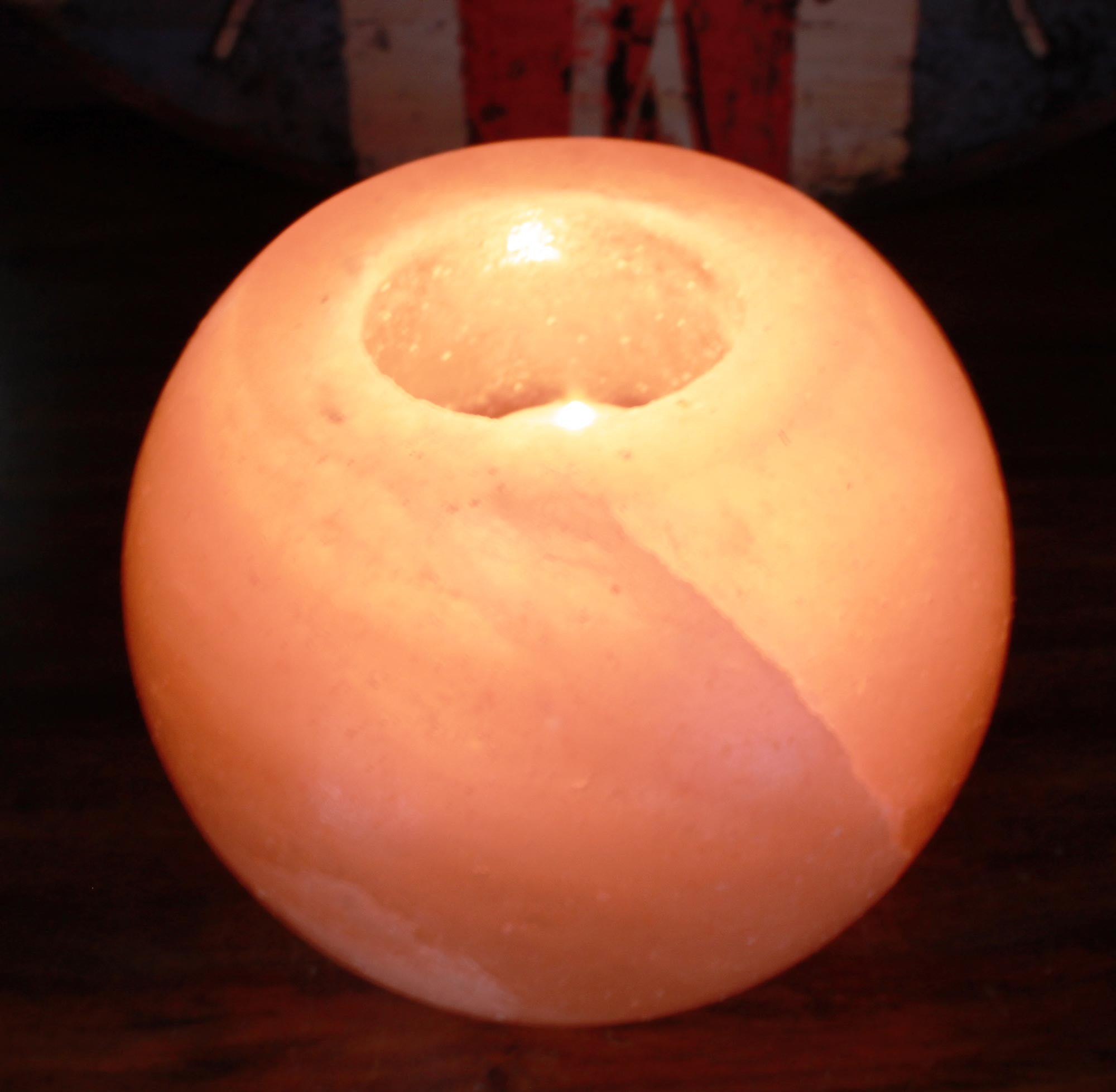 Salt Candle Holder - Round - ScentiMelti  Salt Candle Holder - Round