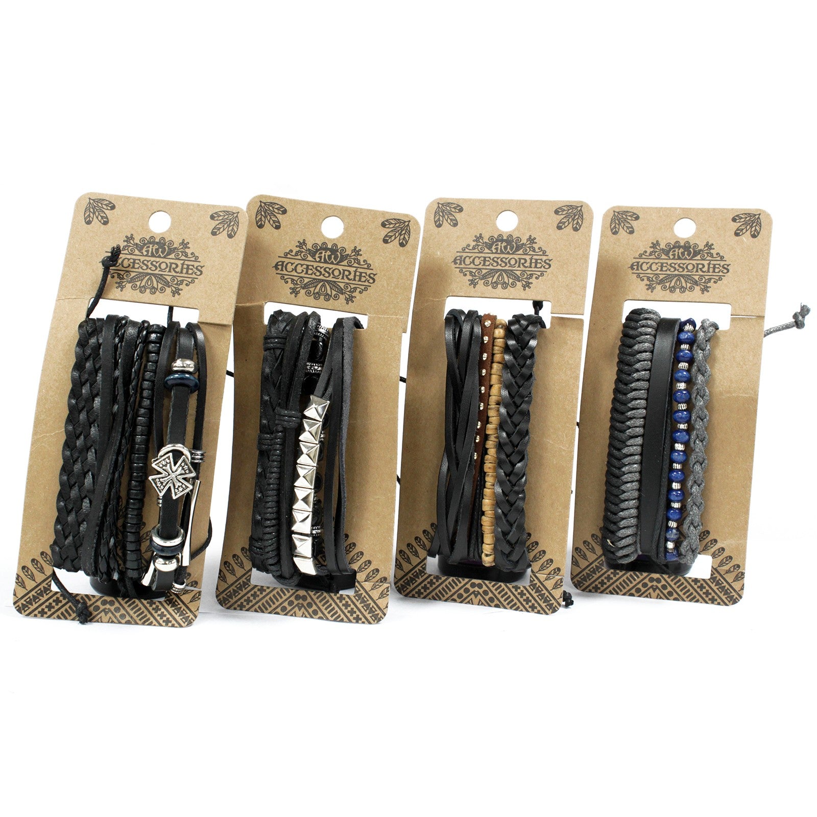 Mens Bracelet Sets - Black & Macho (asst) - ScentiMelti  Mens Bracelet Sets - Black & Macho (asst)