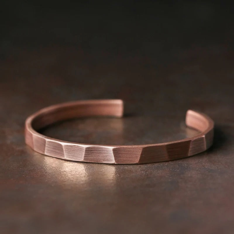 Stainless Steel Pure Copper Handmade Bangle