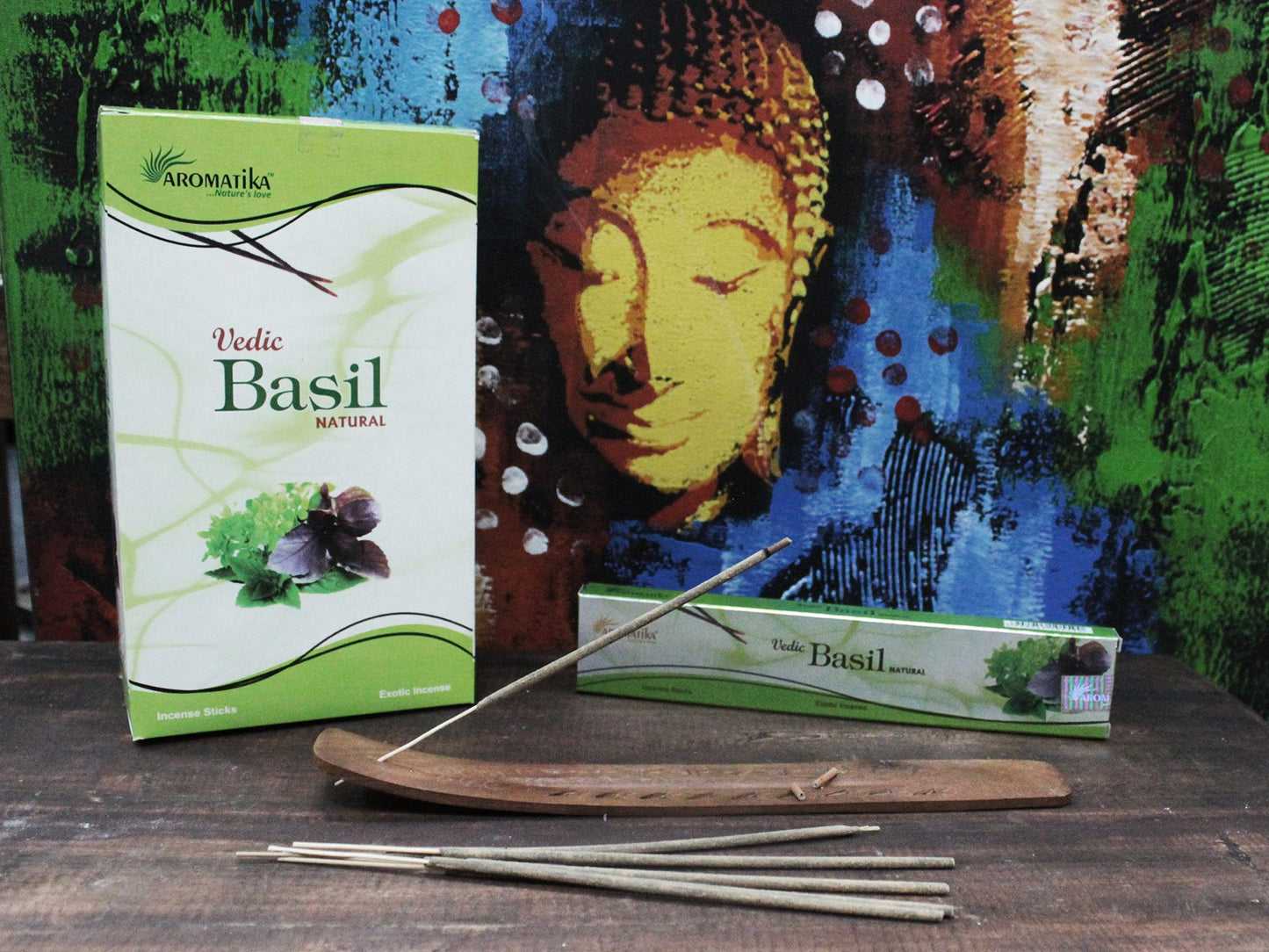 Vedic -Incense Sticks - Basil - ScentiMelti  Vedic -Incense Sticks - Basil