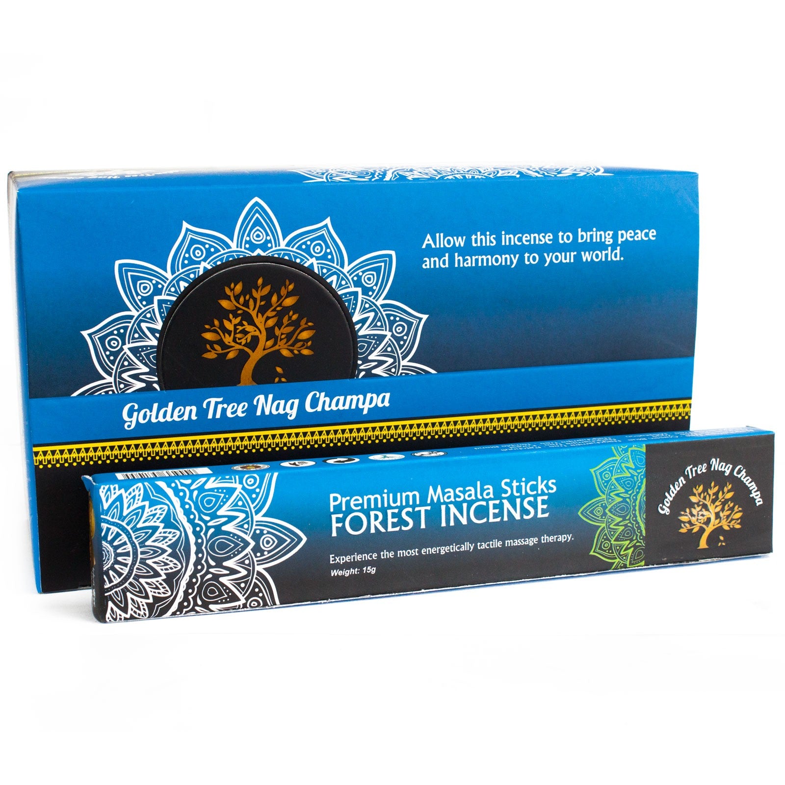 Golden Tree Nag Champa Incense - Forest Blend - ScentiMelti  Golden Tree Nag Champa Incense - Forest Blend