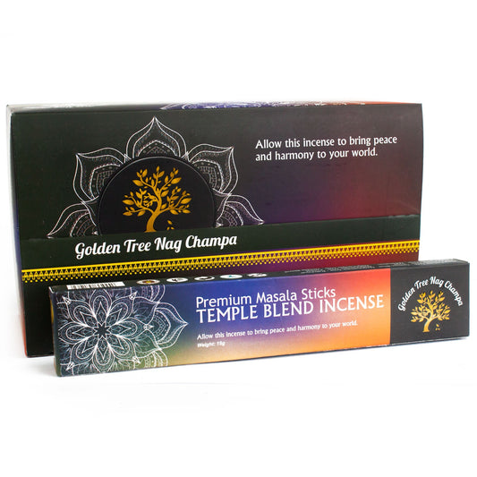 Golden Tree Nag Champa Incense - Temple Blend - ScentiMelti  Golden Tree Nag Champa Incense - Temple Blend