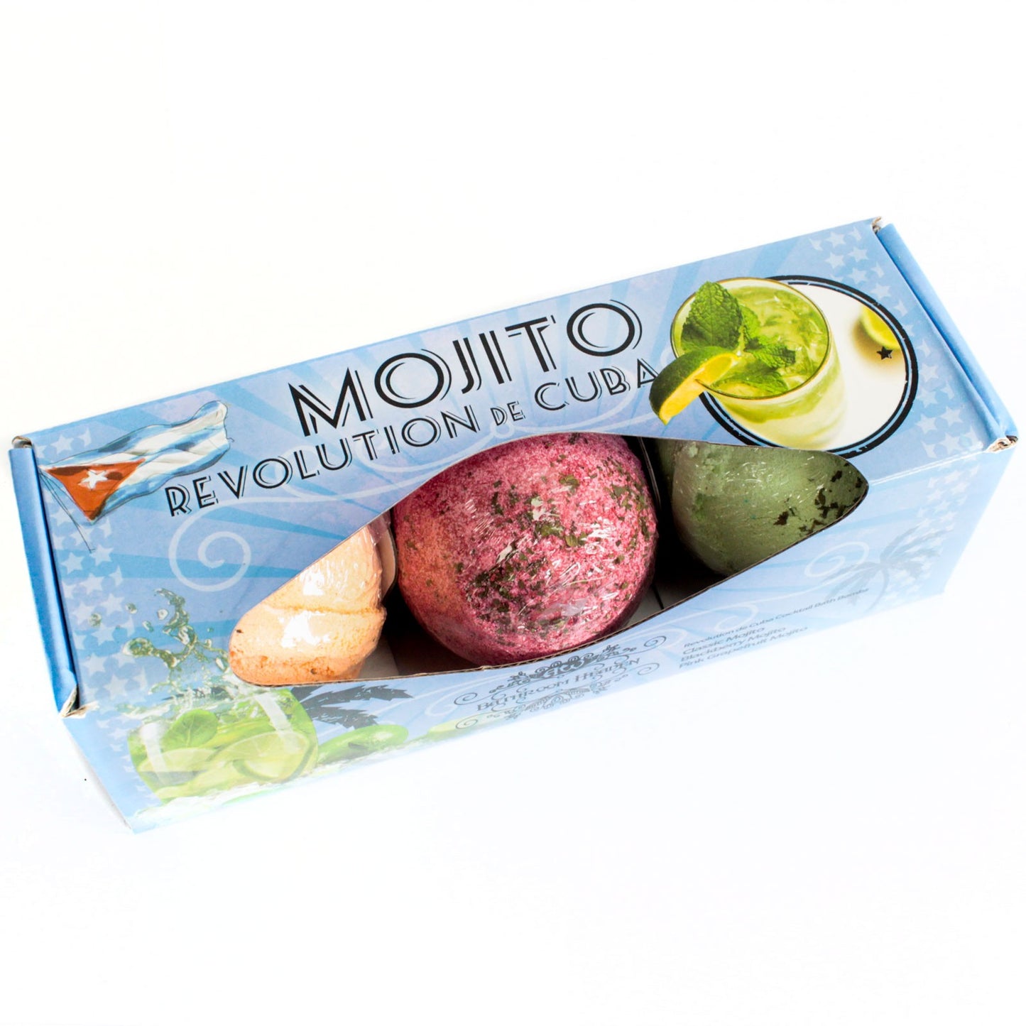 Set of Three Mojito Bath Bombs - ScentiMelti  Set of Three Mojito Bath Bombs