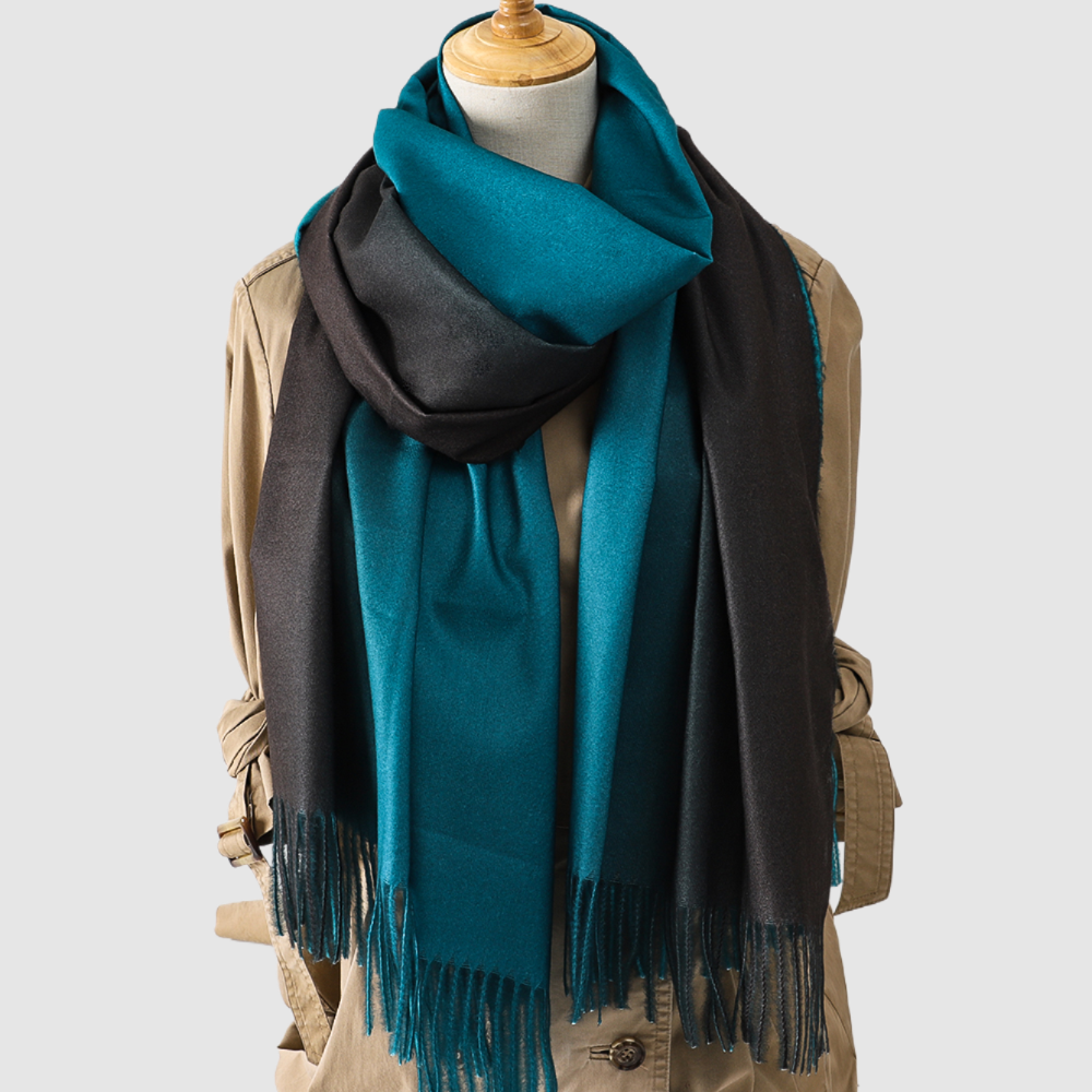 Blue and Black Pashmina Shawl - ScentiMelti Home Fragrance, Beauty & Gifts UK