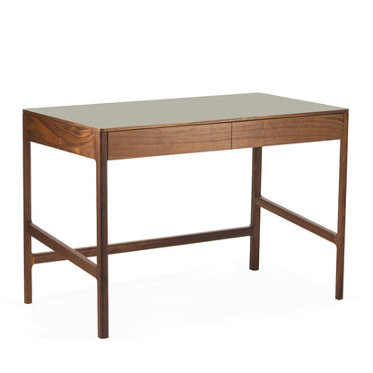 Domus 2-Drawer Desk Walnut - ScentiMelti Home Fragrance, Beauty & Gifts UK