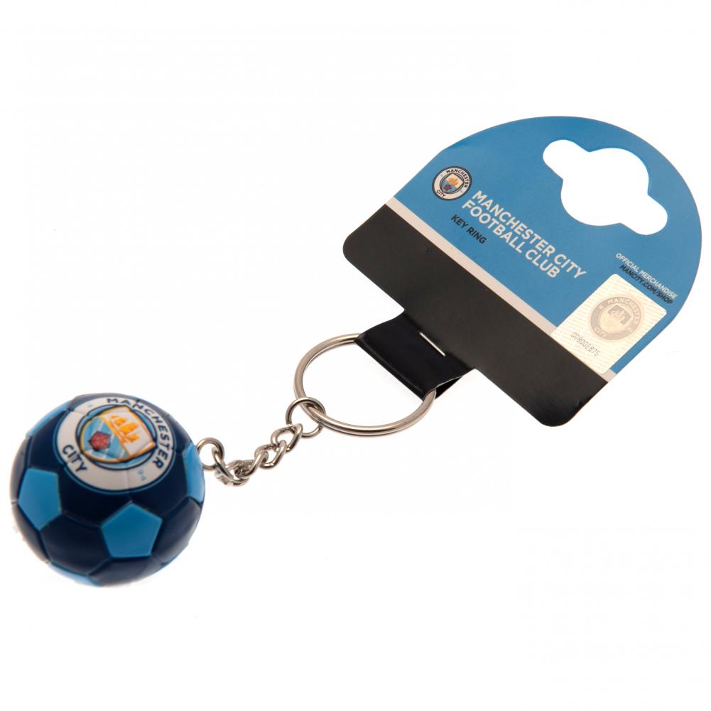 Manchester City FC Football Keyring - ScentiMelti Home Fragrance, Beauty & Gifts UK