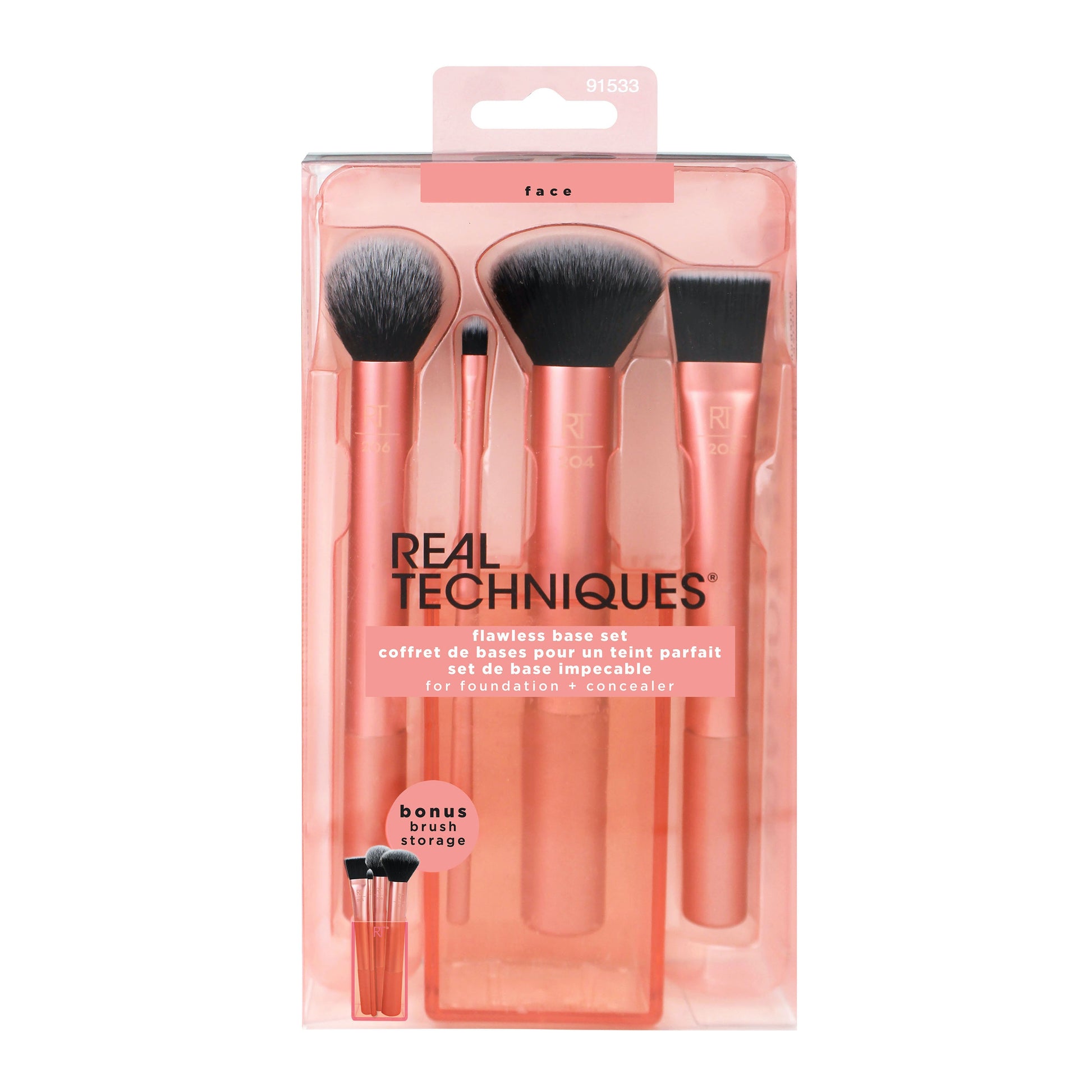 Real Techniques Flawless Base Makeup Brush Set - ScentiMelti Home Fragrance, Beauty & Gifts UK