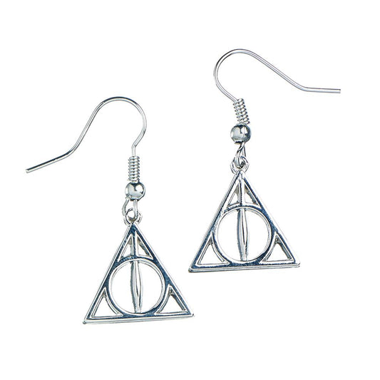 Harry Potter Silver Plated Earrings Deathly Hallows Sweetlea Gifts Ltd ScentiMelti Wax Melts