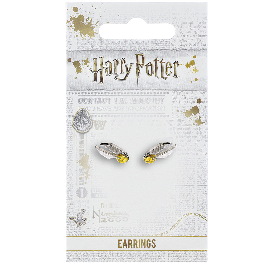 Harry Potter Silver Plated Earrings Golden Snitch Sweetlea Gifts Ltd ScentiMelti Wax Melts