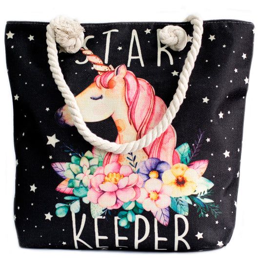 Rope Handle Bag - Star Keeper Unicorn - ScentiMelti  Rope Handle Bag - Star Keeper Unicorn