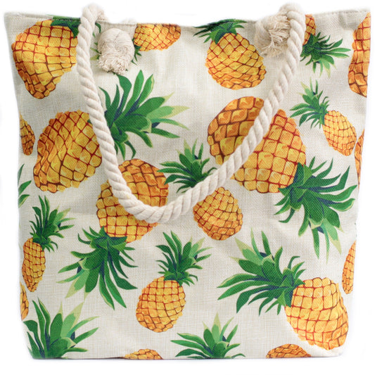 Rope Handle Bag - Pineapples - ScentiMelti  Rope Handle Bag - Pineapples