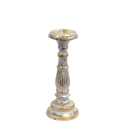 Small Candle Stand - White Gold - ScentiMelti  Small Candle Stand - White Gold