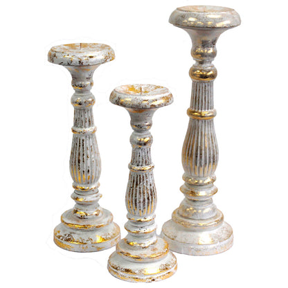 Small Candle Stand - White Gold - ScentiMelti  Small Candle Stand - White Gold