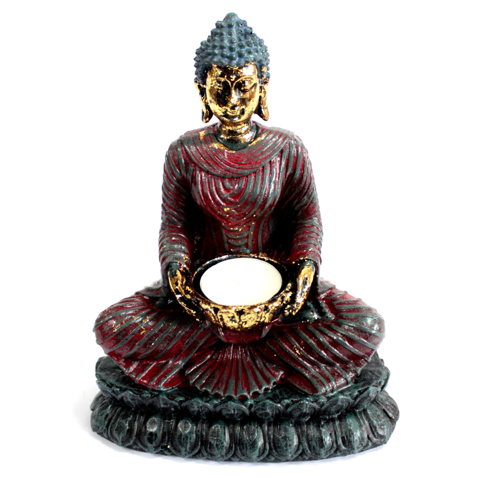 Antique Buddha - Devotee Candle Holder - ScentiMelti  Antique Buddha - Devotee Candle Holder