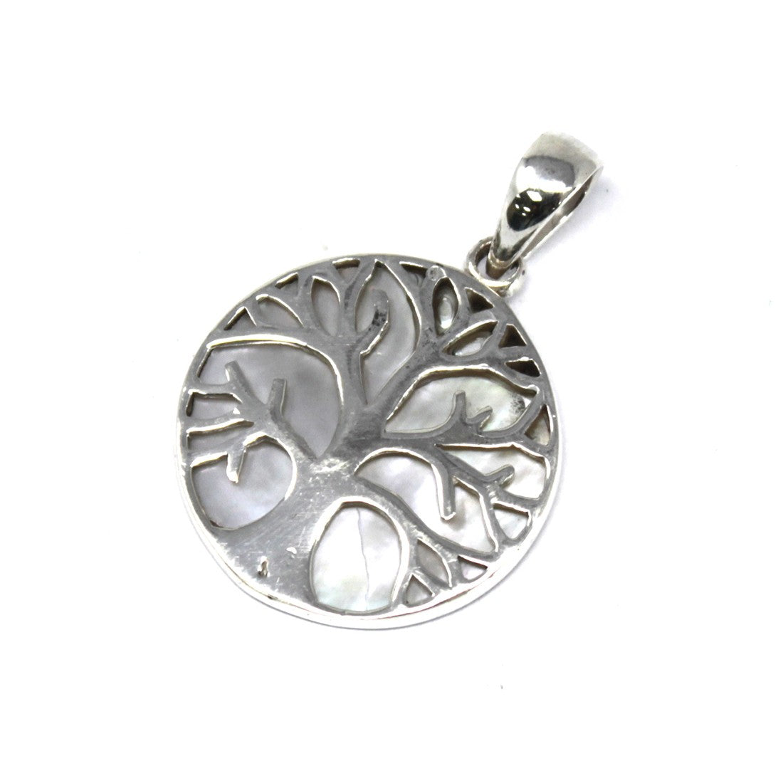 Tree of Life Silver Pendant 22mm - Mother of Pearl - ScentiMelti  Tree of Life Silver Pendant 22mm - Mother of Pearl