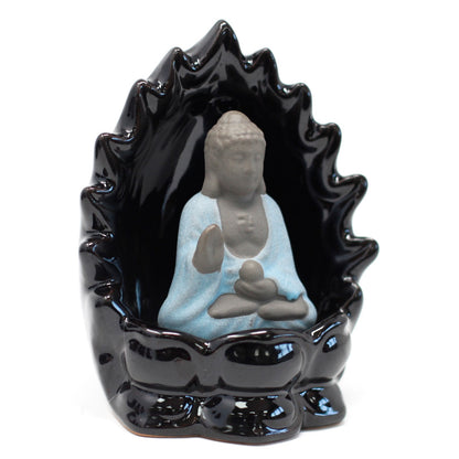 Back Flow Incense Burner - Buddha & Lights - ScentiMelti  Back Flow Incense Burner - Buddha & Lights