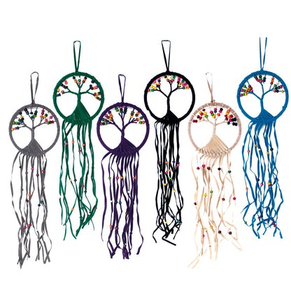 Tree of Life Dreamcatcher - 12cm (assorted) - ScentiMelti  Tree of Life Dreamcatcher - 12cm (assorted)