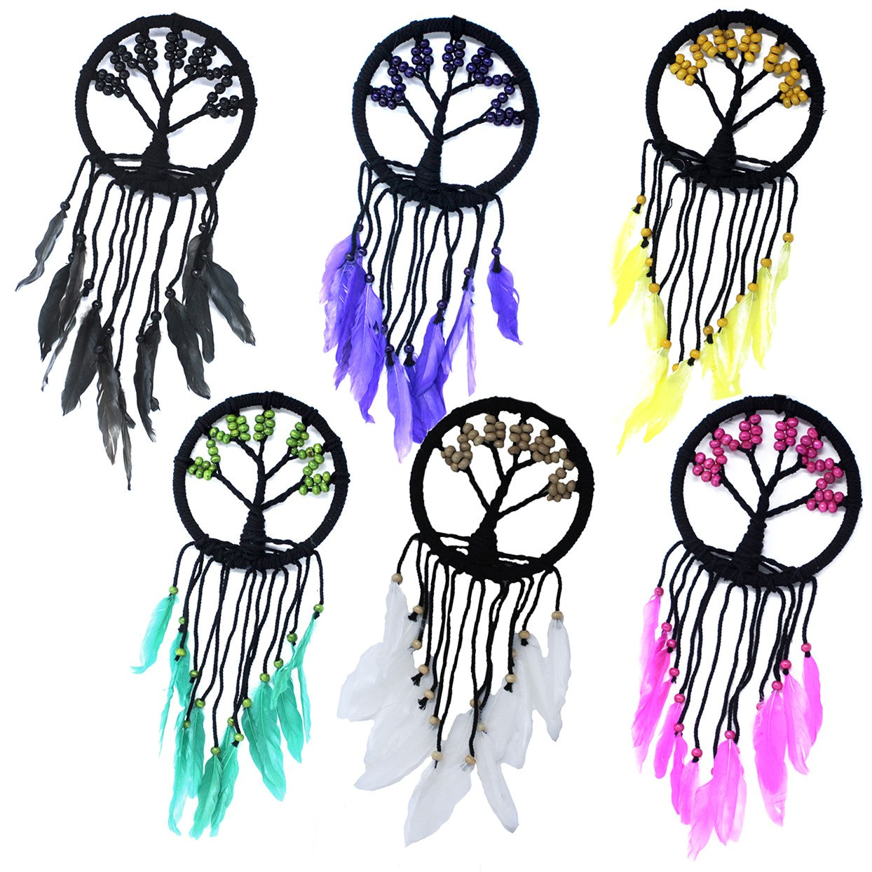 Tree of Life Dreamcatcher - 16cm (assorted) - ScentiMelti  Tree of Life Dreamcatcher - 16cm (assorted)