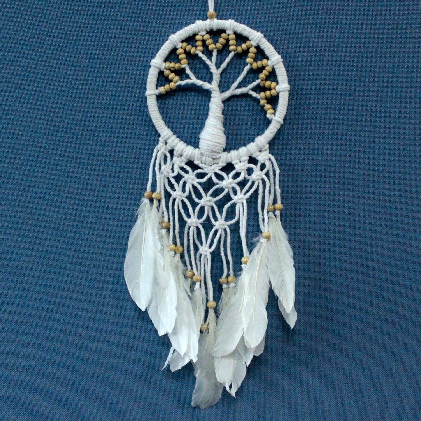 Tree of Life Dreamcatcher - Pure & Natural 16cm - ScentiMelti  Tree of Life Dreamcatcher - Pure & Natural 16cm