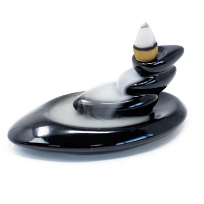 Back Flow Incense Burner - Small Pebbles - ScentiMelti  Back Flow Incense Burner - Small Pebbles